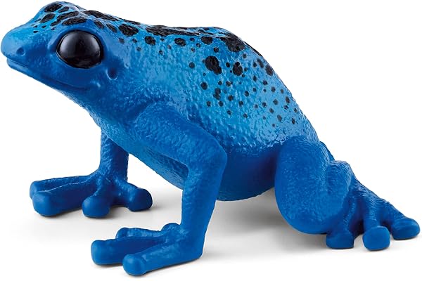 Schleich Blue Poison Dart Frog | Djurfigur, realistiska djurleksaker, safari-leksak för pojkar och flickor, skärmfri fantasifull låtsaslek, Montessori