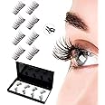 MAKINGTEC No Glue Magnetic Eyelashes,synthetic False Eyelashes with Magnets Under and over Your Upper Lashes, No Glue Needed, Lightweight, Reusable, Contact Lens Friendly, Cruelty Free