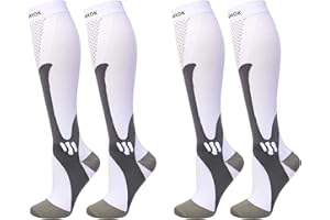 COCOHOK Kompressionsstrümpfe Sport Herren & Damen, Fit für Sport, Fußball, Flug, Laufen, Kompressionssocken für Männer & Frauen für Steigerung der Leistung, Ausdauer, Durchblutung und Erholung