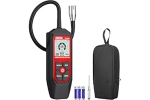 BINTA Rilevatore Perdite Gas con Sonda Flessibile 18.5 inch, Sensore ad Alta Precisione per Metano/Propano/GPL - Allarme Visivo+Sonoro, 3 Livelli Sensibilità e Display a Barre per Casa, Camper, Ispezi