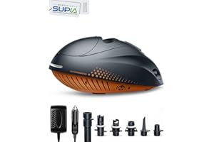 OutdoorMaster 6000Amh Sup Pump Eléctrica Batería, 16PSI Recargable Sup Bomba de Aire 12V Stand up Paddle Board Bomba Eléctrica Inflador/Deflactor para Paddleboards, Botes y Deportes Acuáticos