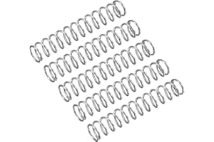 QUARKZMAN 5Stk Druckfeder Druckfedern 304 Edelstahl Feder Federn Zugfeder Zugfedern Spring 9mm AD 1mm Draht Größe 50mm Frei Länge Spiralfeder Spiralfedern Sprungfeder Stahlfeder Silber