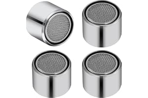 SLIVERDEW M22 Strahlregler Perlatoren für Wasserhähne Mischdüse Luftsprudler, 4 Stück M22 Wasserhahn Sieb Einsatz Wasserhähne Filter Verchromt Wasserhahn für Bad Küche