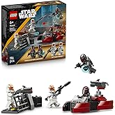LEGO Star Wars Siege of Mandalore Battle Pack 2 Mandalorian Super Commandos و2 Clone Troos للأطفال الذين تتراوح أعمارهم بين 75449-6 وما فوق