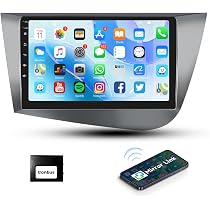 Cadre Autoradio Double DIN Pour Seat Leon 2005-2012 - Facade Gris Argenté - Installation Facile