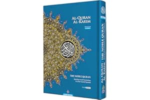 GÉNÉRIQUE MAQDIS Noble B5 Livre Coran Coran moyen en couleur en anglais et arabe avec mot traduction signifiant FBA Prime Delivery (Bleu)