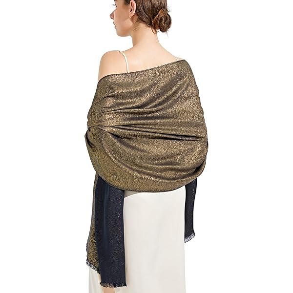 LumiSyne Dames Satijnen, chiffon avondsjaals, zijdeachtig, effen cape, sjaal, lichtgewicht omslagdoeken, stola voor bruiloften, bruidsmode, bruidsmeisjes, schoolbals, feesten, Beige, Eén maat