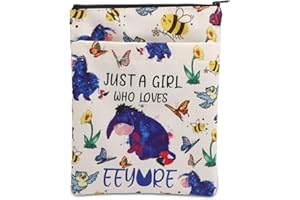 PLITI Funny Eeyore Inspired Gift Eeyore Fans Gift Just A Girl Who Loves Eeyore Book Sleeve for Donkey Lover (Girl Loves Eey BSU)