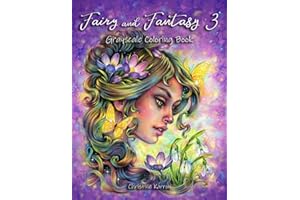 Fairy and Fantasy 3 Grayscale Coloring Book