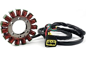 RAJO MOTOR Alternador compatible con VN900 Vulcan 2007-2017 21003-0053 210030053 generador Magneto alternador estator stator Bobina rectificador Rectifier Starter Charge zx10r