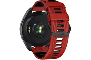 U-LIMVE Pasek do zegarka Garmin Forerunner 265, Forerunner 255, Vivoactive 4, Venu 3, Venu 2, silikonowy pasek zastępczy, 22 mm