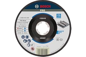 Bosch 1x Disque abrasif PRO Metal Longlife pour petite meuleuse angulaire et X-Lock, M14/22,23 mm (pour Acier, Ø 125 mm, Professional Accessoire Petite meuleuse angulaire)