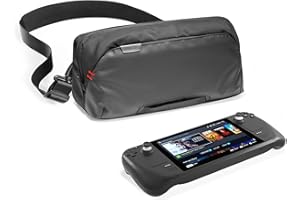 tomtoc Custodia per Steam Deck (OLED)/Nintendo Switch 2/ROG Xbox Ally (X)/MSI Claw 8/7 AI+ e Accessori, Borsa Leggera de Trasporto Scomparti Protettivi la Console, Alloggia Adattatore AC, Dock