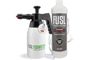 ‎MCBRIKETT FUSL Grill Cleaner Set - Foamster Foam Cannon + 1 Litre Crust Remover - Extra Strong Grill Cleaner for Gas Grill, Smoker & Grill Grate - Biodegradable & Effective - Made in Germany