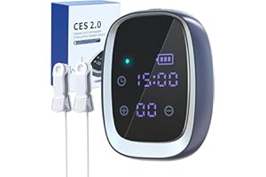 iKeener Macchina Sonno per L'insonnia,CES Impulsi Elettronici Micro-Corrente Dispositivo Sonno Portatile,Addormentarsi Rapidamente,Migliora Sonno,Allevia Ansia,Depressione,Mal Di Testa (Nero)