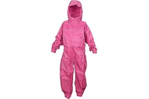 DRY KIDS Childrens Waterproof Rainsuit, All in One Dry Suit for Outdoor Play. Ideal Outerwear for Boys and Girls