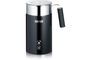 Graef Mousseur à lait MS702EU, 400 millilitres, noir/acier inoxydable, 16,5 x 16,5 x 20,5 cm