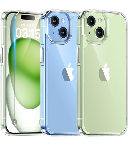 IVoler Cover Trasparente Anti-ingiallimento Per IPhone 11 Pro 5.8", Con 2 Pellicole Vetro Temperato, Antigraffio E Antiurto Grado Militare