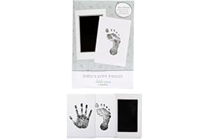 Little Pear Clean-Touch Babyprint Ink Pad, No Touch Ink Pad for Baby, Black Ink