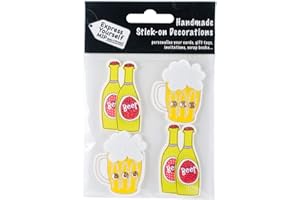 Express Yourself MIP "Drinks" 3D Stickers, Acrylic, Multicoloured, 3-Piece
