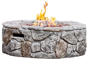 TEAMSON HOME Peaktop HF09501AA-EU Bracieri da Giardino, Stone Grey