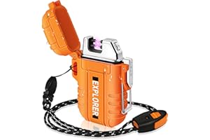 lafagiet USB Rechargeable Lighter, Waterproof Arc Lighters for Camping Hiking Outdoor Survival & Tactical