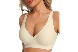 ViShawtek gelé BH för kvinnor sömlös gel-bh bygel bygel plunge push-up BH