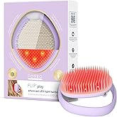 FOREO FLIP Play Advanced LED Sa&ccedil; Fır&ccedil;ası &ndash; Kırmızı, Mavi ve Yeşil ışık modlarına sahip 3&rsquo;&uuml; 1 arada bakım aracı, sağlıklı g&ouml;r&uuml;