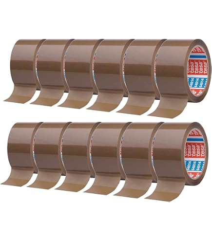 Ruban Adhésif D'Emballage Tesa 58175 - 6 Rouleaux Marron 50mm X 66m