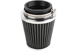 AUTOXBERT Universal 3inches Silver High Flow Cold Air Intake Cone Replacement Dry Filter Silver Performance Racing High Power Sports Mesh Inlet Cone Replacement Car Accessories(Single,3inches)