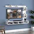 Anikaa Irina Engineered Wood Wall Mount TV Unit/TV Stand/TV Cabinet/TV Entertainment Unit/Set Top Box Stand (White) (Ideal for 43 Inch)(D.I.Y)