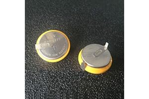 DBTLAP 2 PCS 3.6V LiR2477 Rechargeable batería with 2 Solder Tabs Can Replace CR2477