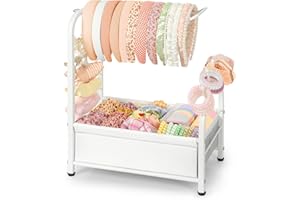 VINCOURNA Organizador Diademas, Accesorios Pelo Niña Versátil, Lazos Pelo Bebe Expositor Organizador de Joyas para Chicas Mujeres Diademas Niña Organizador Bebe para Coletero Garra Lazo