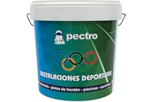 PECTRO Peinture pour sols et installations sportives en beton intérieur et extérieur 4 L – pour courts de sport, garage, débarras et sous-sols - Différentes couleurs (4 L, Gris)