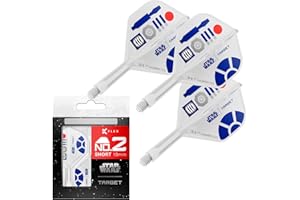 ‎TARGET DARTS Target Darts Star Wars R2-D2 K Flex Integrated Dart Flights & Shafts | R2D2 3er-Pack K-Flex, Nr. 2 und Nr. 6 | Short, Intermediate & Medium Disney Kflex Zubehör