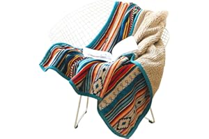 Hggzeg Korallen-Fleece-Überwurfdecke, flauschig, weiche Couchdecke, warme Bettdecke, buntes Streifenmuster, Reisedecken für Schlafzimmer, Wohnzimmer, Büro (farbige Streifen)