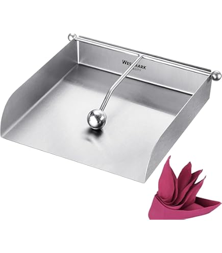 Portatovaglioli In Metallo Nero 18x18x5 Cm - Per Cucina O Bar, Design Quadrato Con Ferma Tovagliolo | CHL-831003 - Foto 14