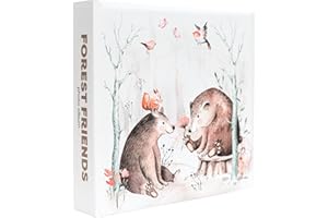 Grupo Erik Album Fotos Forest Friends - Album Fotos 10 x 15 cm con 200 Bolsillos - Album de Fotos Tapa Dura 22.5 x 22 cm - Producto con Licencia Oficial