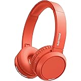 PHILIPS H4205RD/00 Cuffie Bluetooth con Tasto Bass Boost, Bluetooth, 29 Ore di Riproduzione, Funzione Ricarica Rapida Isolame