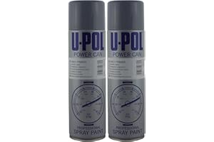 U-POL 2 x Power Peut Gris Primer 500 ml Aérosol UPol Powercan Peinture Gris Primer – Haute Primer de construction/de remplissage pour des surfaces Inégales 2 x 500 ml Aérosol canettes
