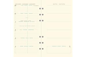 EXACOMPTA Recharge Exatime 17 Pocket Semainier Sem sur 2p avec notes 170x92 mm Ivoire