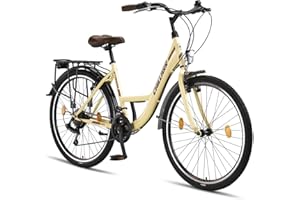 ‎CHILLAXX Chillaxx Bike Strada Premium City Bike in 24, 26, 28 Zoll - Fahrrad für Mädchen, Jungen, Herren und Damen - 21 Gang-Schaltung - Hollandfahrrad Citybike