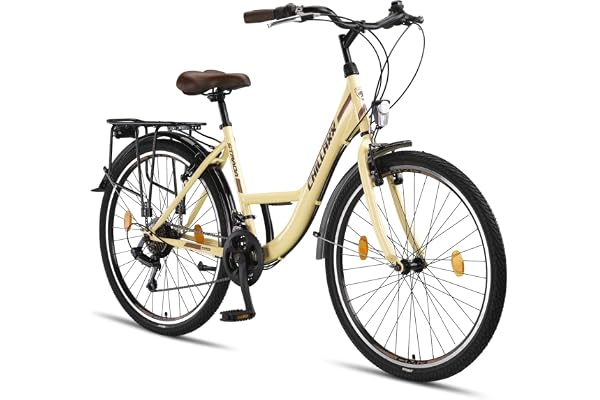 Chillaxx Bike Strada, högkvalitativ stadscykel, 26 och 28 tum – cykel för flickor, pojkar, män och kvinnor – 21 växlar – hollandcykel/citybike