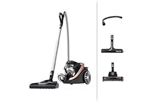 ‎ROWENTA Rowenta Silence Force Cyclonic Effitech beutelloser Bodenstaubsauger, Home und Car, hohe Saugkraft, niedriger Energieverbrauch, HEPA-Filterung, XXL-Fassungsvermögen, Schwarz-Roségold, RO7954