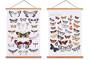 Ywlake A4 Posterleiste Posterschiene Posterleisten, Magnet Magnetische Holz Poster Aufhänger Halter Rahmen Leisten Bild Bilder Bilderrahmen Bilderleiste 21x30 20x30 20x45 (21cm, Teak, 2 Packungen)