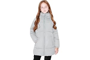 SOLOCOTE Ragazze Cappotti Invernali Pesante Lunghezza Media Giacche Calda Down-like Cotone Ovatta Outwear