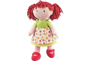 HABA Puppe Liese, 30cm groß, Stoffpuppe mit ausziehbarer Kleidung, bei 30° waschbar, für Kinder ab 18 Monaten - 302110