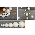 Make Your Own Solar System Model ~ 14 Mixed Sized Polystyrene Spheres / Balls 2cm to 7cm Diameter & Wooden Rods School Projects