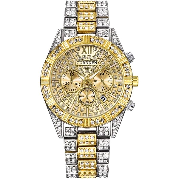 Montre Femme Ernest Strass Diamant Doré Vert - Mouvement Quartz - Réf. 11 - Neuf