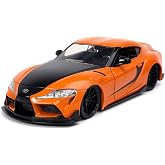 Jada modeli Toyota GR Supra turuncu Hızlı ve &Ouml;fkeli 9 F9 &ouml;l&ccedil;ek 1:24 orijinal 32097